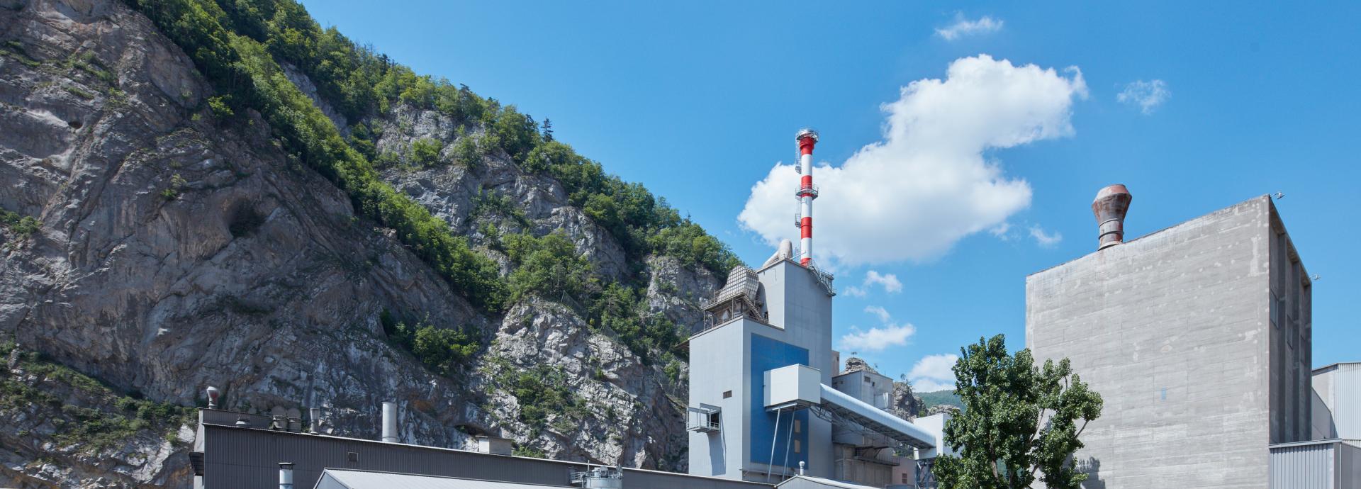 Das Gebäude von Vigier Ciment