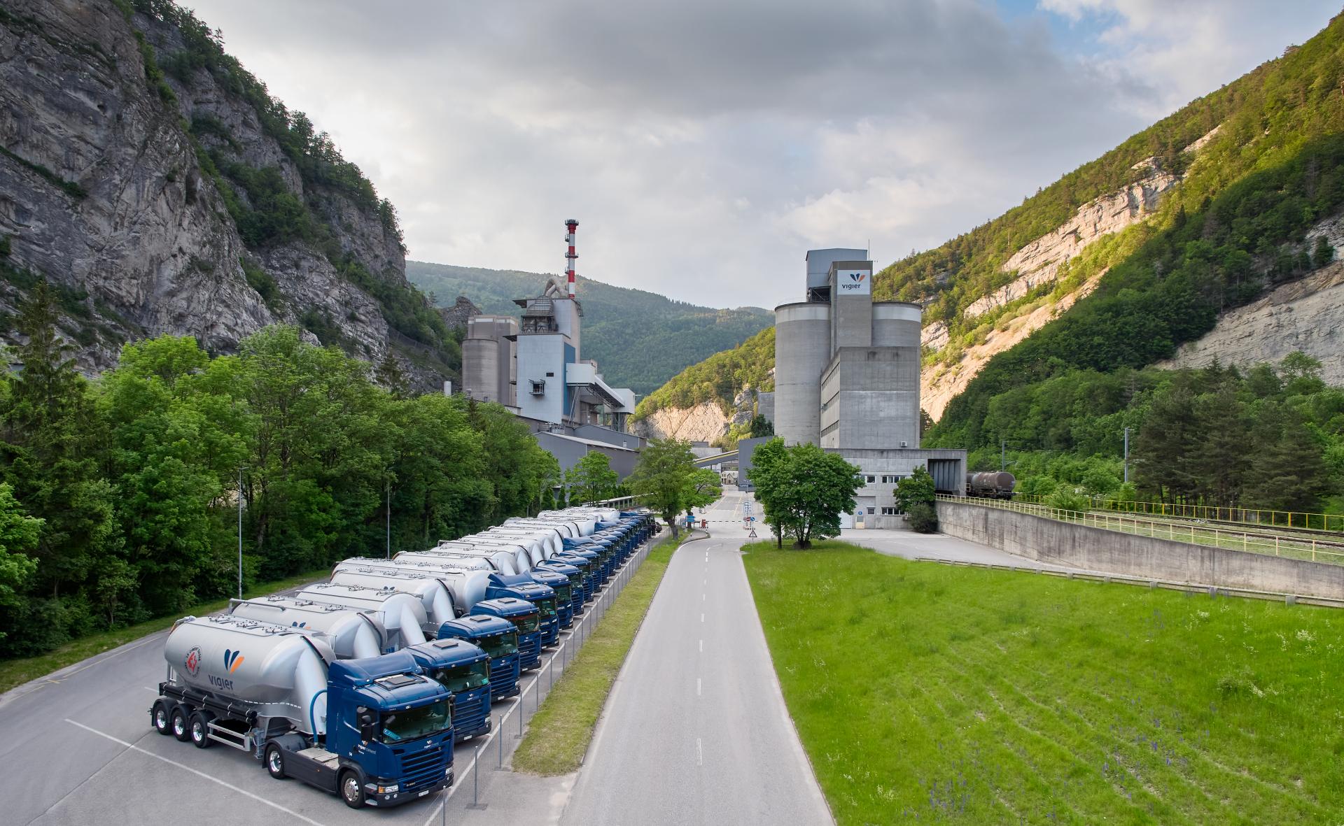 Die Unternehmung Vigier Ciment im Bieler Jura produziert hochwertigen Zement
