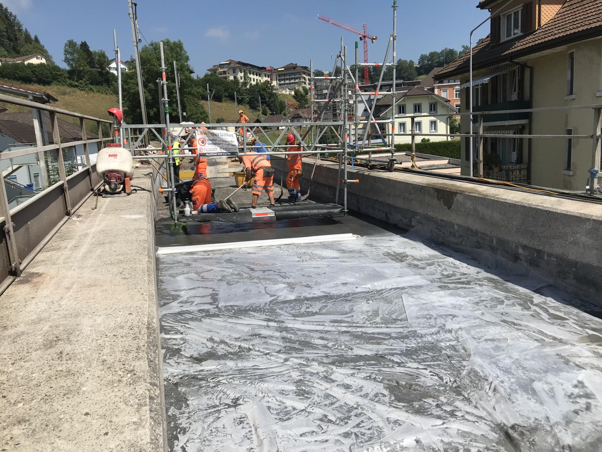 Bau des Ersatz Viadukt in Wolhusen für BLS