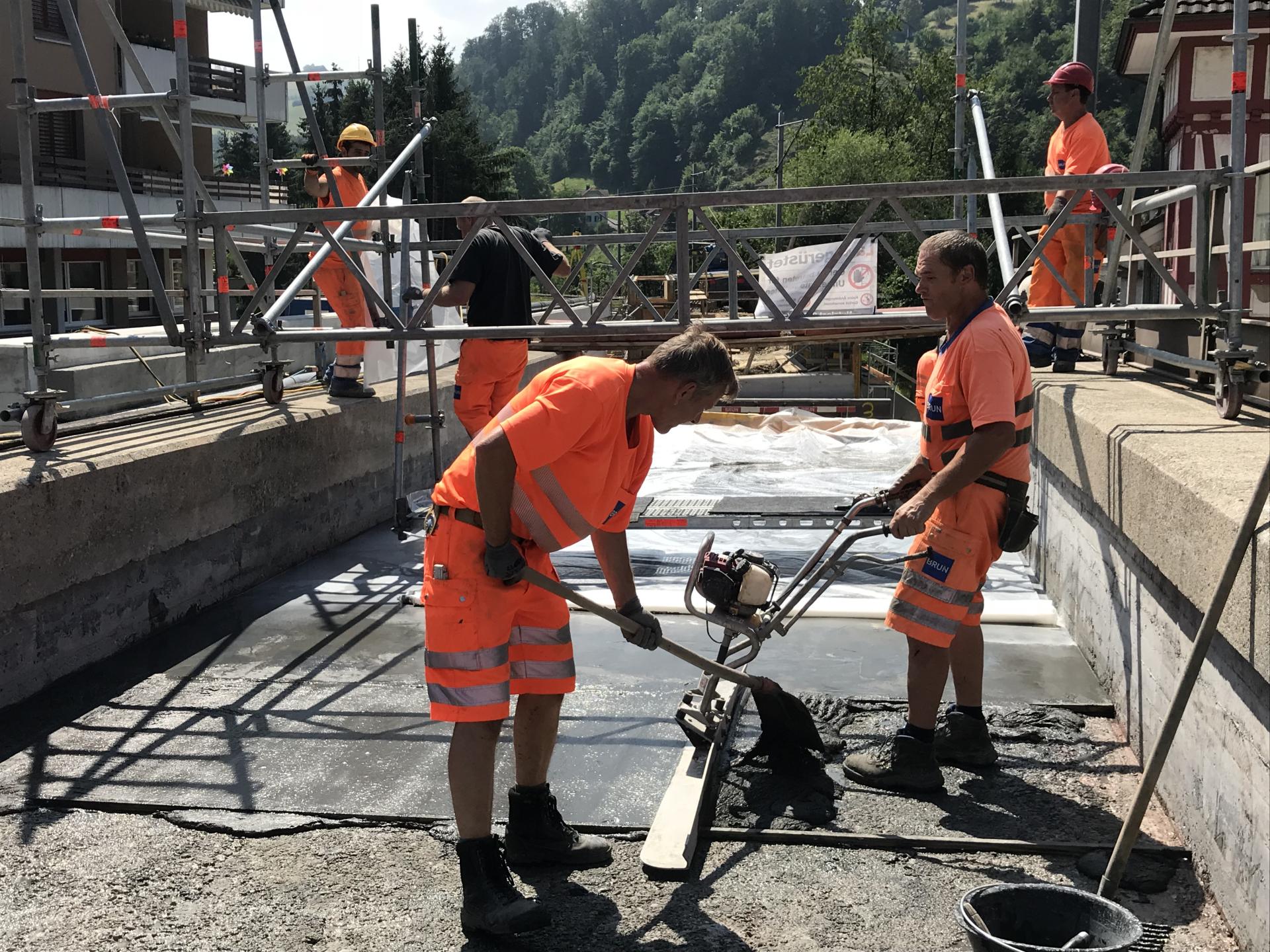 Bau des Ersatz Viadukt in Wolhusen für BLS