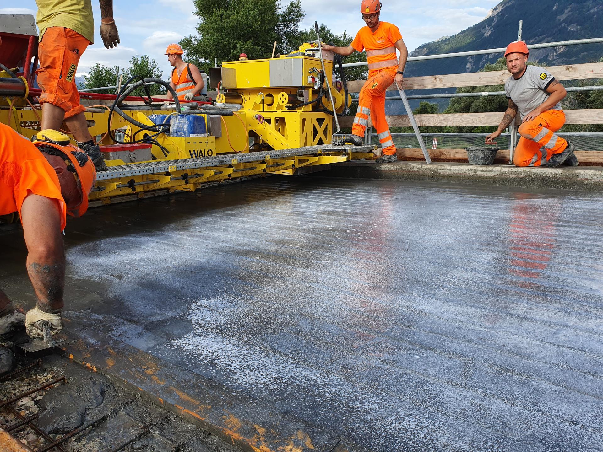 Bauarbeiten am Viaduc de Riddes